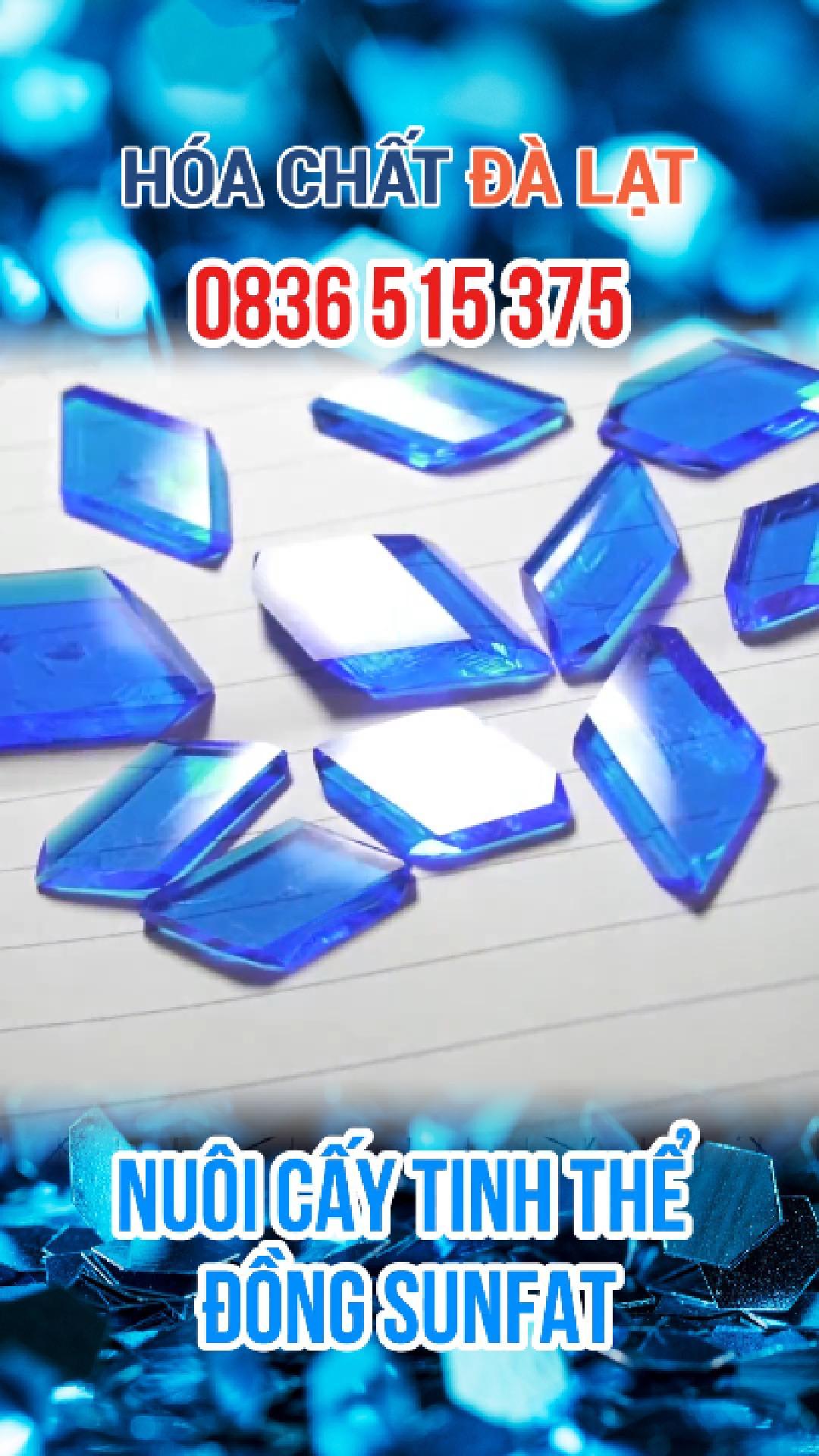 TINH THỂ ĐỒNG SUNFAT – HÓA CHẤT ĐÀ LẠT GIỚI THIỆU BỘ KIT TỰ LÀM TẠI NHÀ