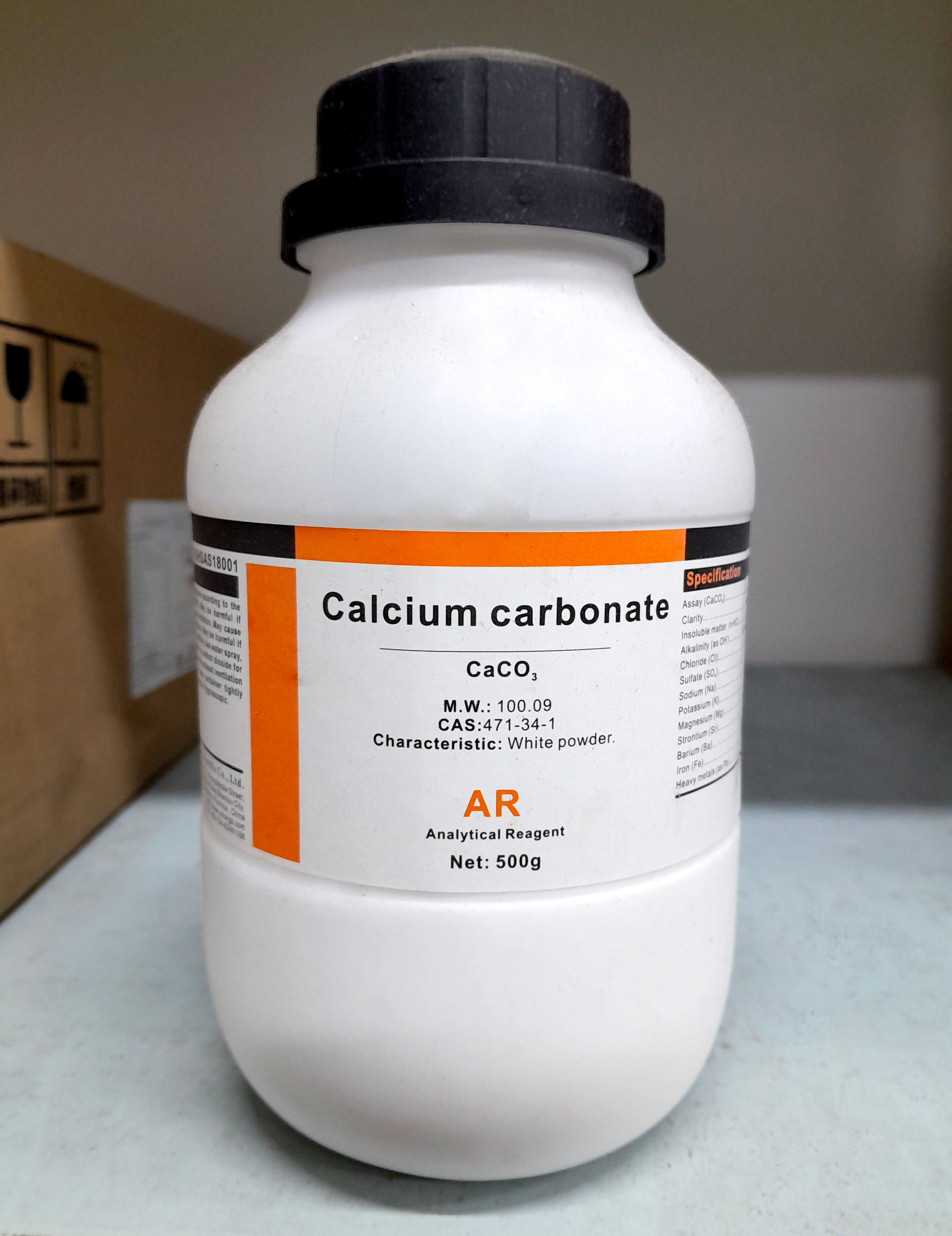 Calcium Carbonate - lọ 500g