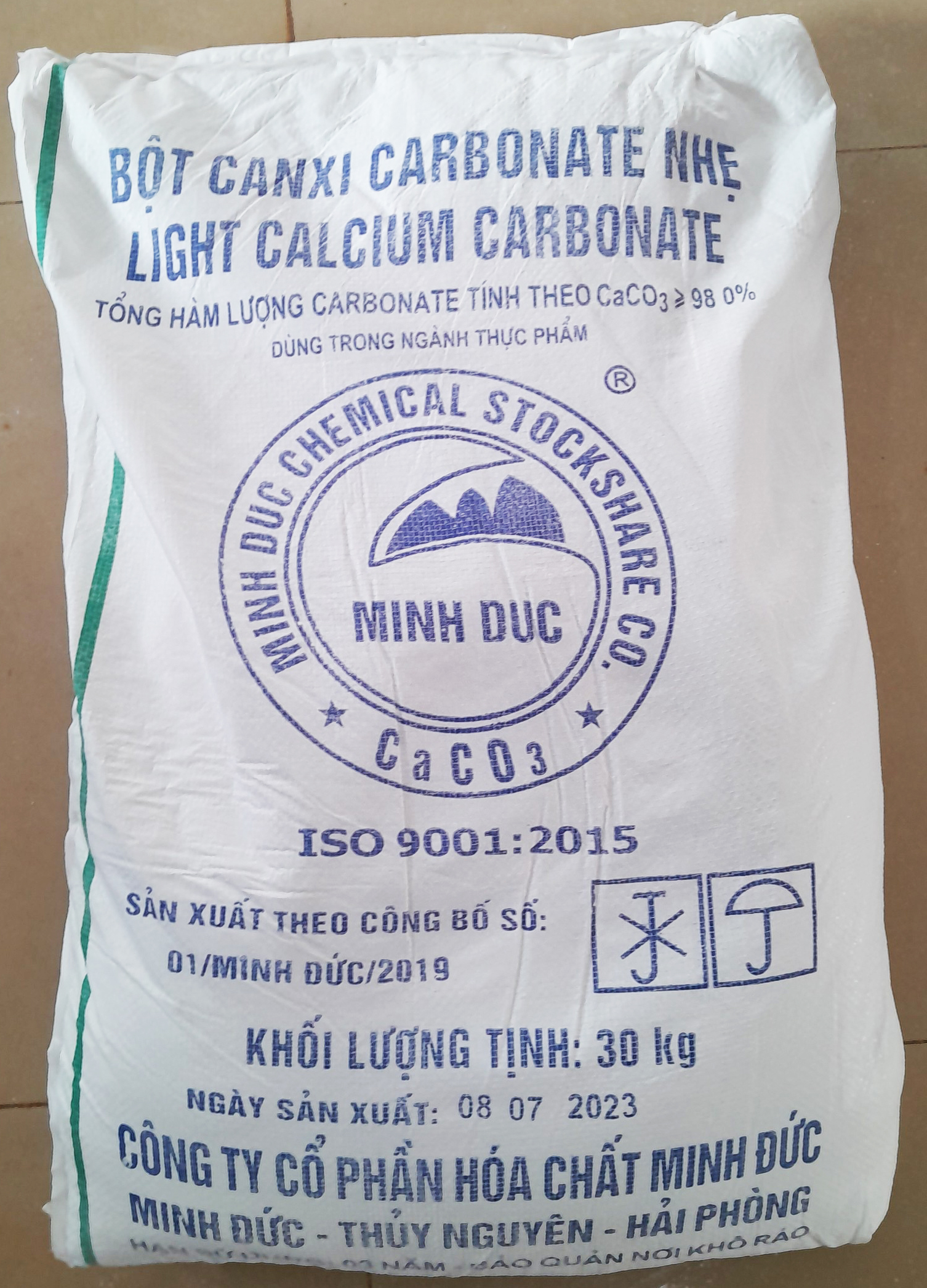 Calcium Carbonate - bao 30kg