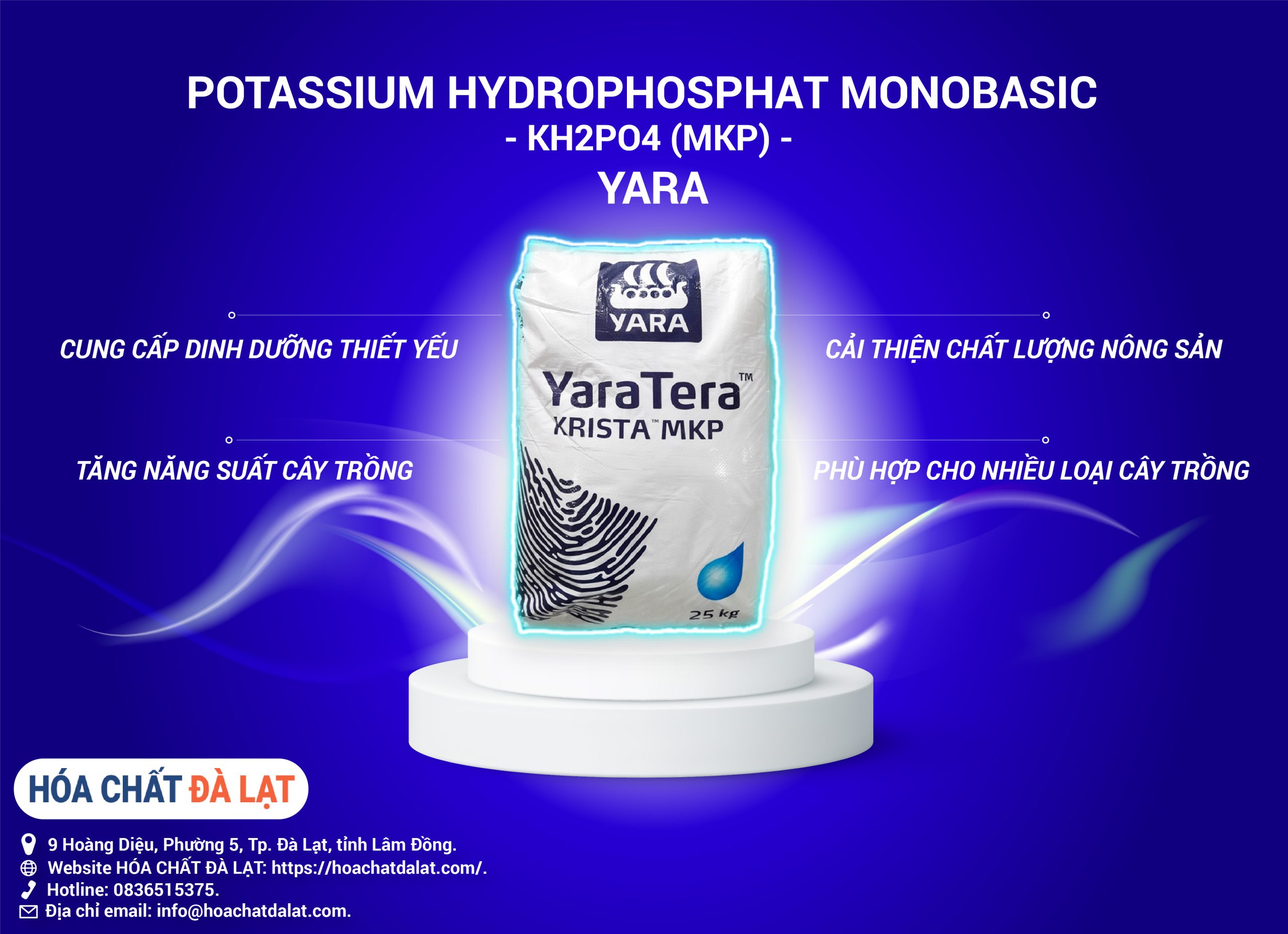 POTASSIUM HYDROPHOSPHAT MONOBASIC - KH2PO4 (MKP) YARA