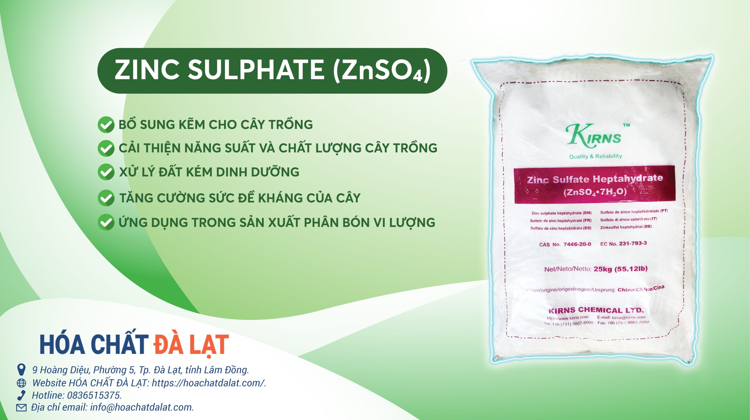 Zinc Sulphate - Muối Kẽm