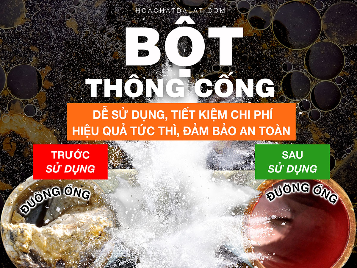 Giải Quyết Tắc Nghẽn Tức Thì! Bột Thông Cống Hóa Chất Đà Lạt - Lựa Chọn An Toàn, Hiệu Quả!