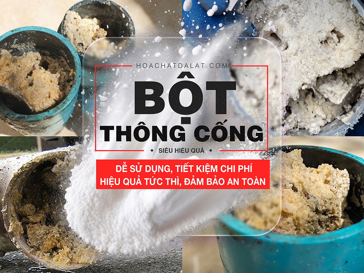 Giải Quyết Tắc Nghẽn Tức Thì! Bột Thông Cống Hóa Chất Đà Lạt - Lựa Chọn An Toàn, Hiệu Quả!