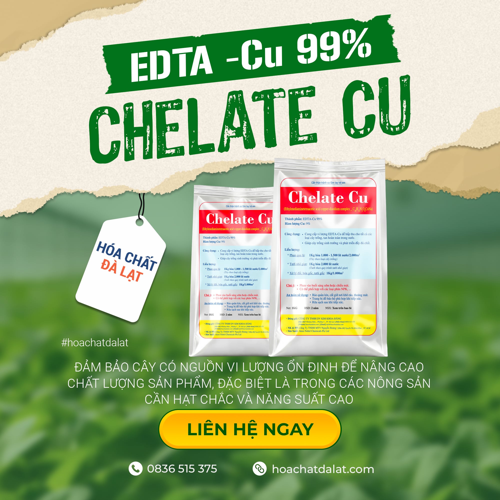 EDTA Cu – Đồng Chelate