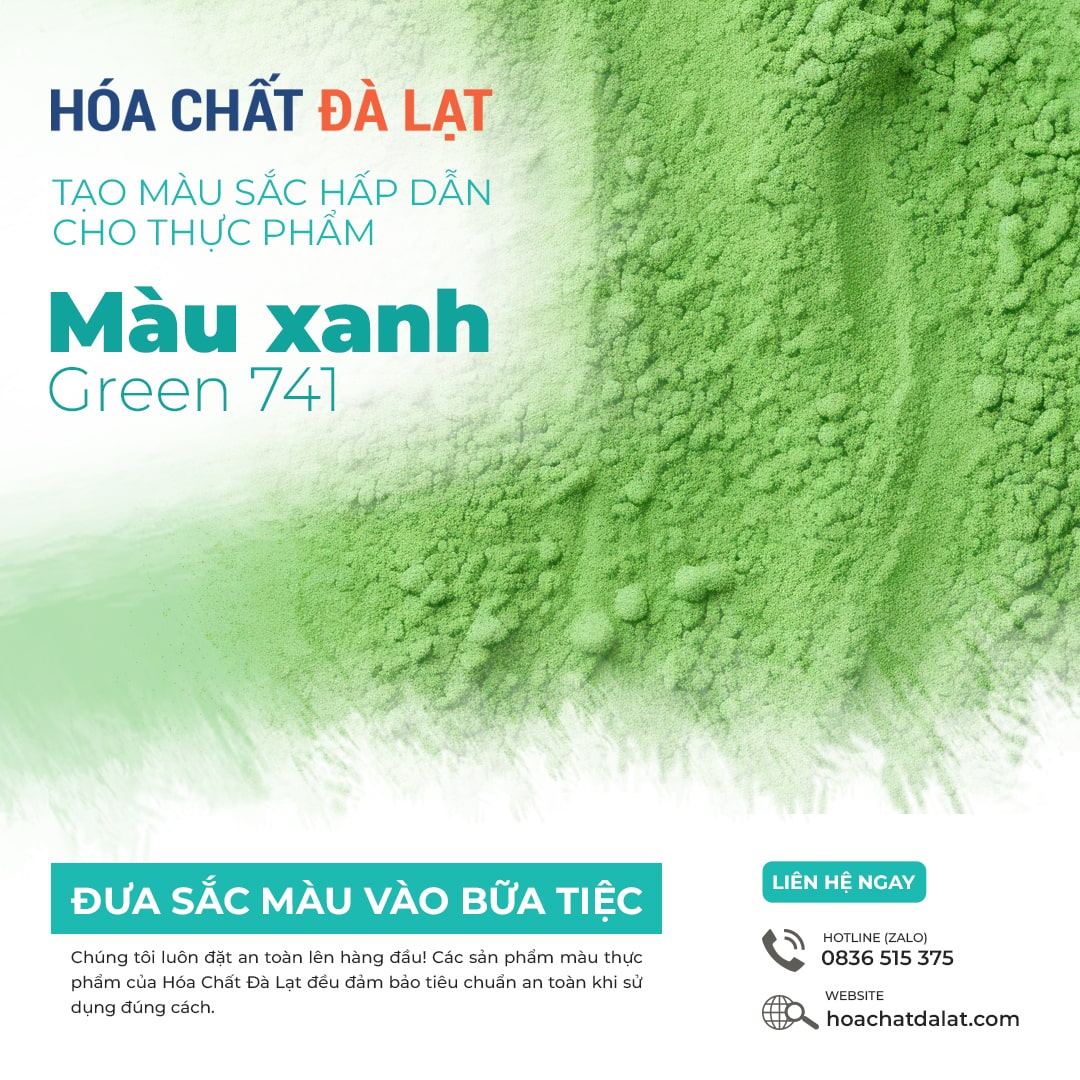 Màu xanh Green - Tạo Màu Sắc Hấp Dẫn Cho Thực Phẩm - Đưa Sắc Màu Vào Bữa Tiệc!