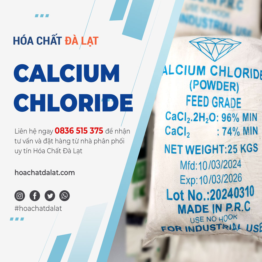 Calcium Chloride (CaCl₂) – Giải Pháp Đa Dạng Cho Ứng Dụng Công Nghiệp và Thực Phẩm tại Hóa Chất Đà Lạt