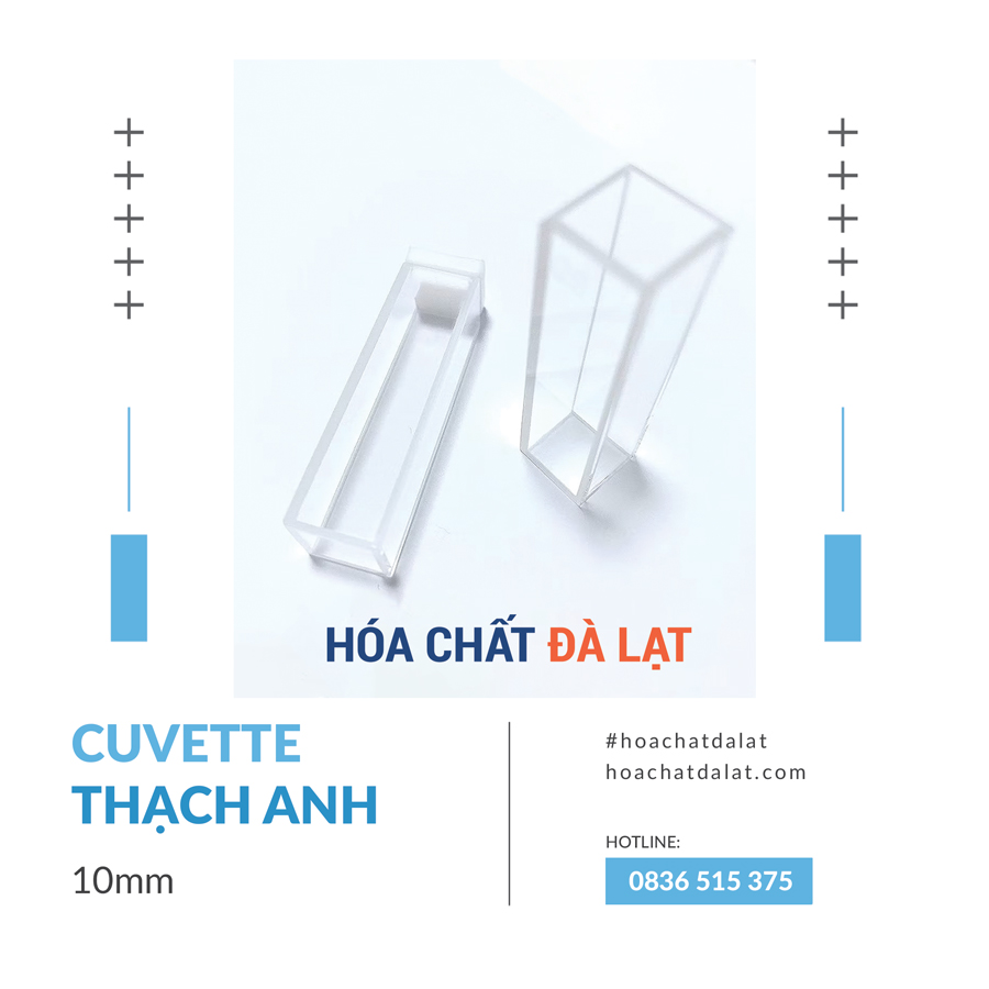 Cuvet Thạch Anh 10mm – Vòng Chọn Cao Cấp Cho Phép Đo Quang Phổ