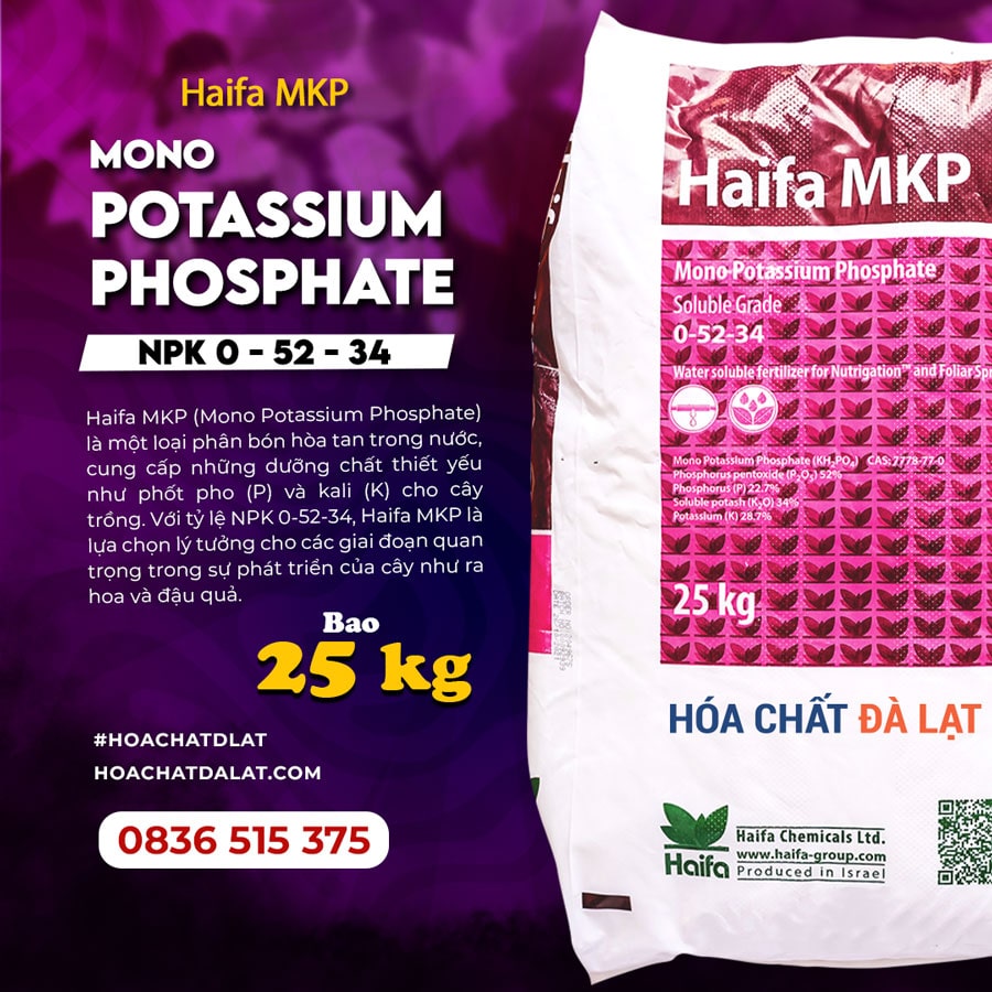 Haifa MKP: Phân Bón Kali Phosphat Mono Chất Lượng Cao Dành Cho Cây Trồng