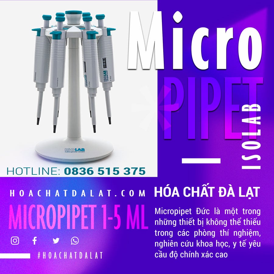 Micropipet 1-5 ml Isolab Đức - Sản Phẩm Dành Cho Các Nhà Khoa Học, Phòng Thí Nghiệm Và Ngành Y Tế