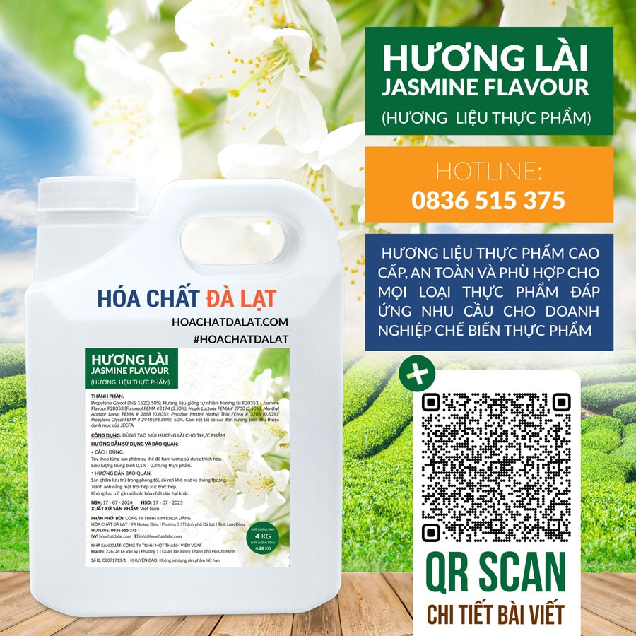 Hương Lài Jasmine Flavour – Bí Quyết Tạo Nên Đẳng Cấp Hương Vị Tại Hóa Chất Đà Lạt