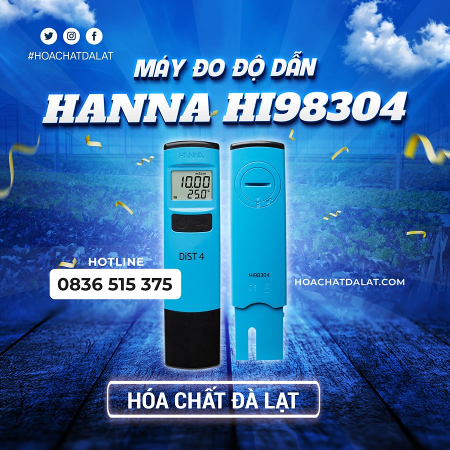 
Máy Đo Độ Dẫn Hanna HI98304 - Sự Lựa Chọn Tuyệt Vời Cho Doanh Nghiệp và Nông Dân Tại Lâm Đồng