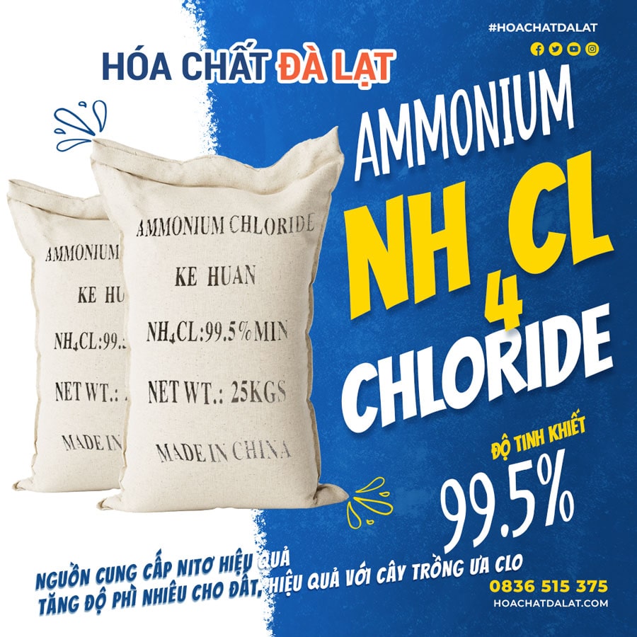 Ammonium Chloride (NH₄Cl) – Giải Pháp Hiệu Quả Cho Nông Nghiệp Hiện Đại