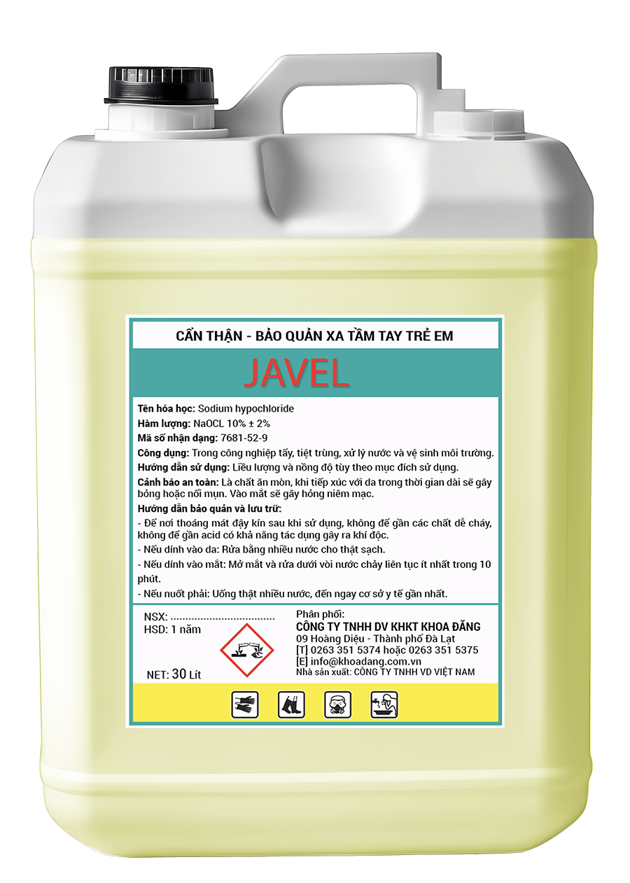 Nước Javel – Giải pháp tẩy trắng, khử khuẩn đa năng
